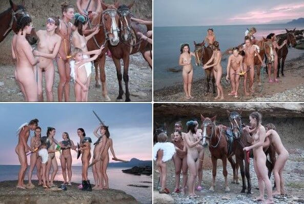 Mystical Horsey Riders Series photos - Naturism promotes openness toward the body
