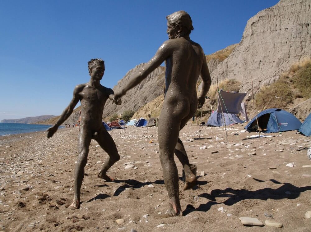 Jr Nudist Nude Beach Mud Soldiers photos - Naturism teaches respect for nature
