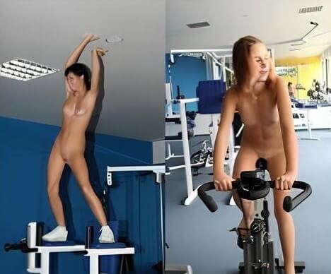 Nudists in the gym pics - This is how naturism culture manifests itself
