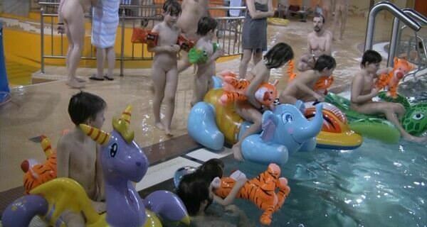 Indoor water runners 1 Full HD video - Nudism and natural harmony