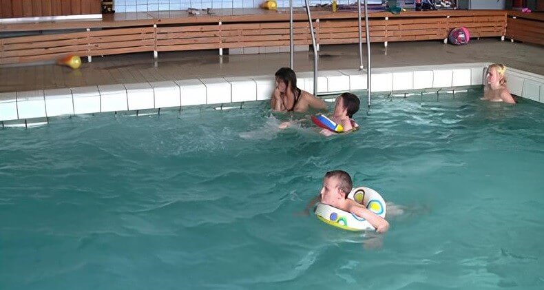 Swimming center club Full HD - The practice of naturism is a path to inner harmony and peace