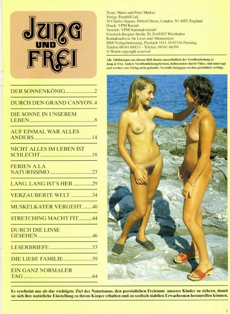 Jung und Frei Nr 76 - Nudity fosters trust and mutual understanding among people
