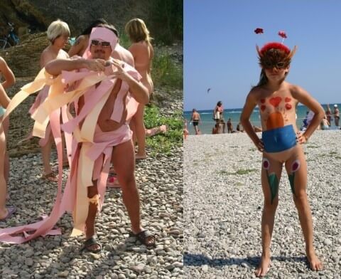Natural Mud Camouflaging pics - The idea of freedom and self-acceptance, as embodied by Adam and Eve, is important
