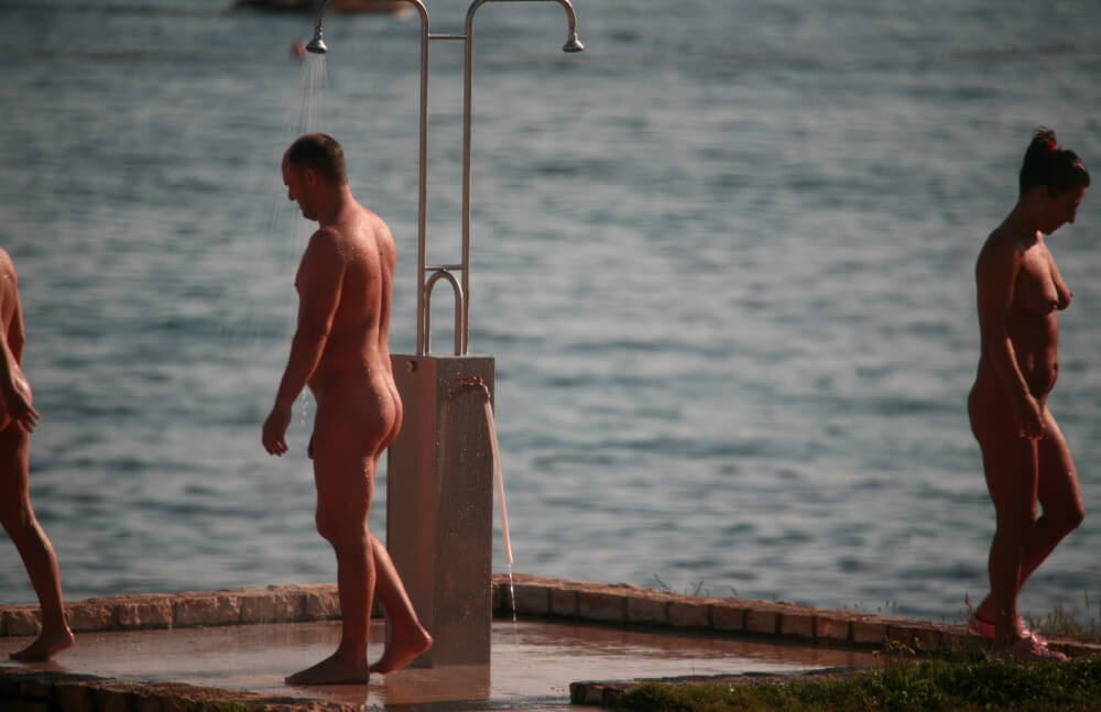 Naturist Shower at Dusk pics - Many consider a free body and nudism to be central to their lives
