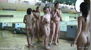 In a pool named Argentina Full HD - Harmony and balance are important in this nudist culture