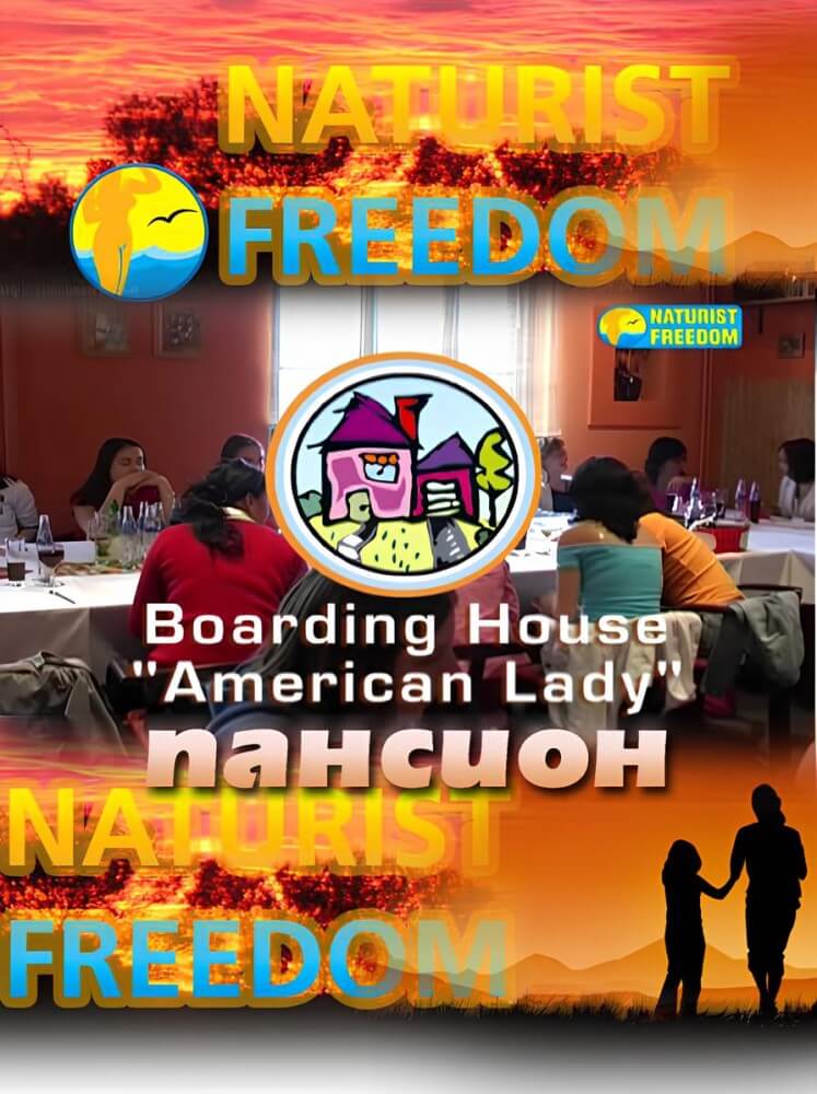 Naturist Freedom: Boarding House American Lady - Interaction with Nature Through Naturism
