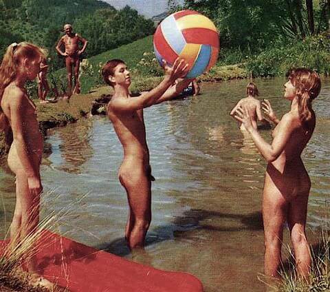 Vintage nudism photos - Clothing is also a mask for a nudist
